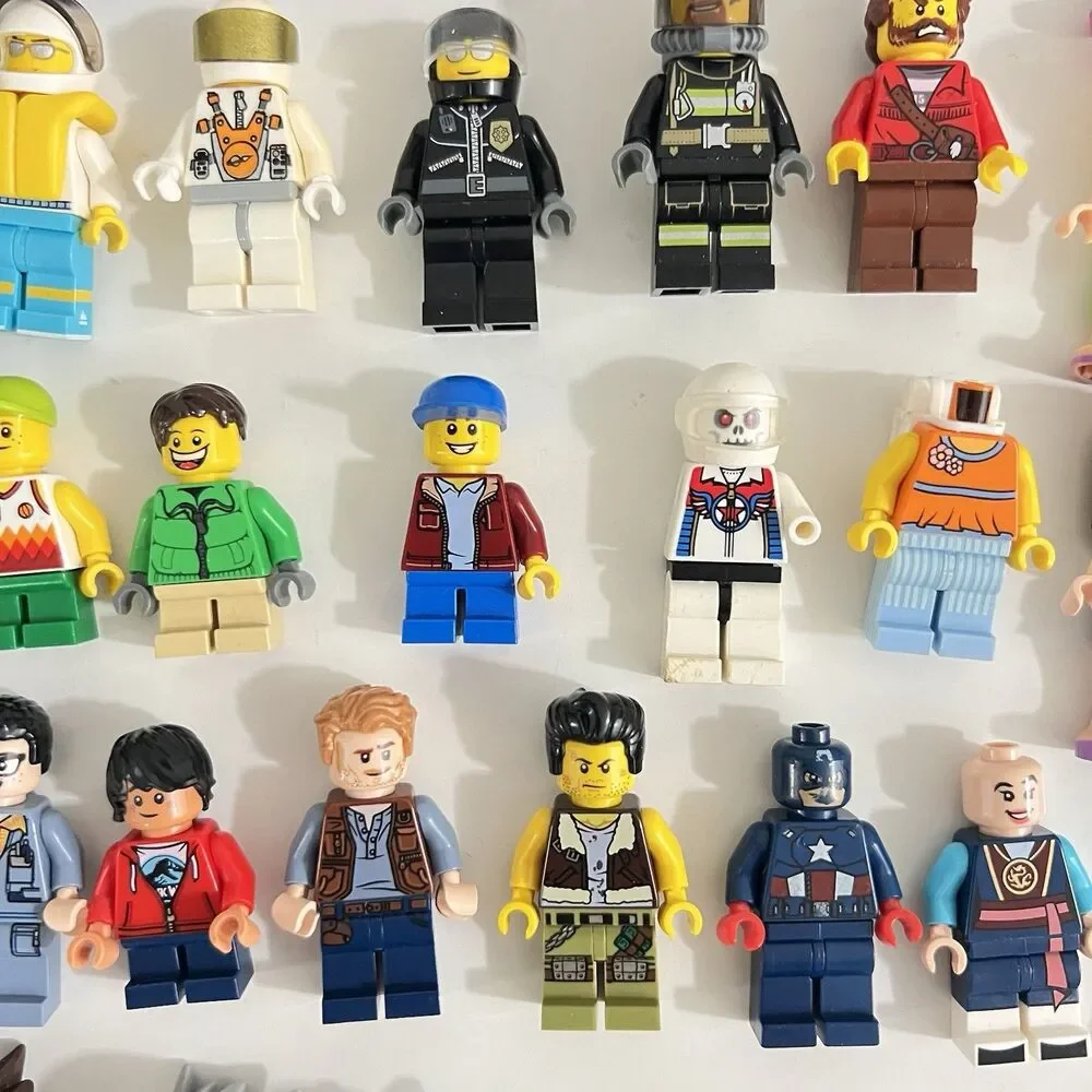 Authentic Lego Mini Figures Mix Lot  & Parts (50+ Mini Figures and Pets/insects)